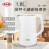 1 小太陽 1.8L雙層隔熱防燙不繡鋼快煮壺/TE-1880