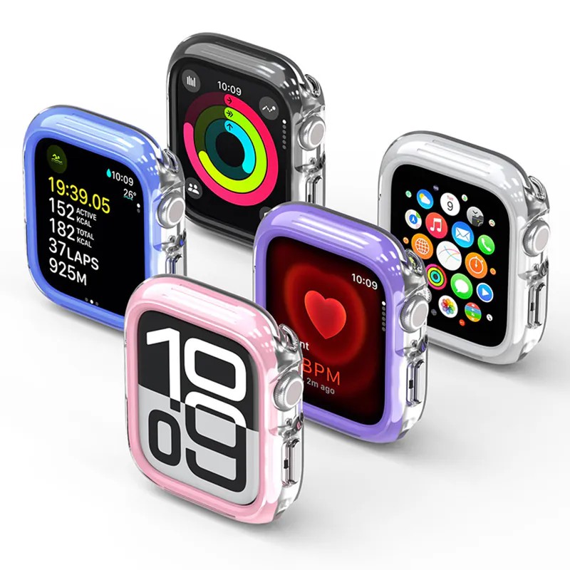 普格爾 PUREPOWER Apple Watch S10/11 保護框【果凍系列】